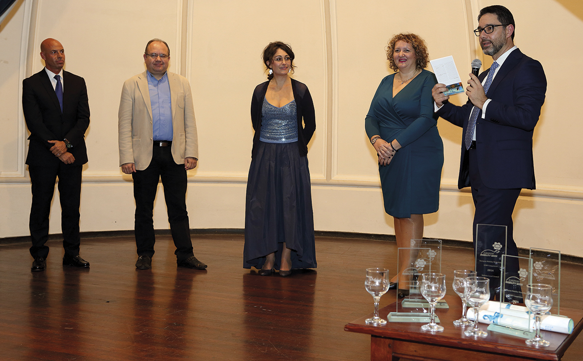 Some members of the Jury of the Greening the Islands Awards and Gianni Chianetta
