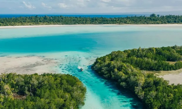The Widi Reserve, a coral atoll archipelago for sale in Indonesia. Photograph: Sothebys